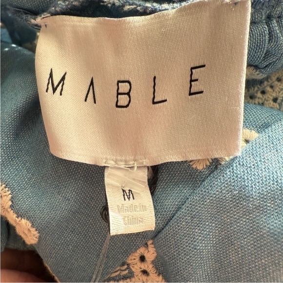 Mable Chambray Eyelet Bows Embroidered Two-Piece Set - Picture 7 of 8